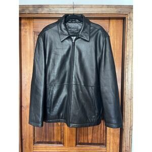 Brandini Mens quilted lining leather jacket Large